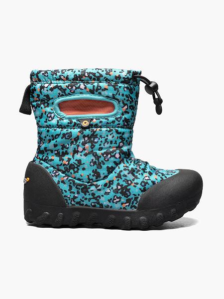 BOGS Boots Deutschland - B-Moc Snow Little Textures Winterstiefel Kinder Blau Multi DE29057